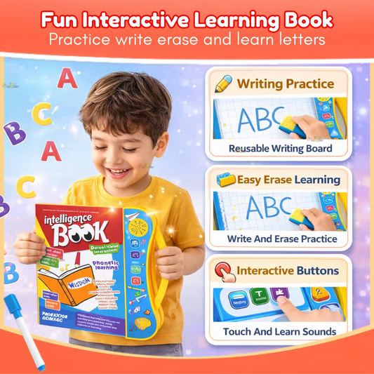 Intelligence Book For Kids - Interactive Electronic Learning Talking , Music , Study Intelligent Book For Kids