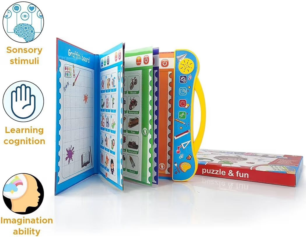 Intelligence Book For Kids - Interactive Electronic Learning Talking , Music , Study Intelligent Book For Kids