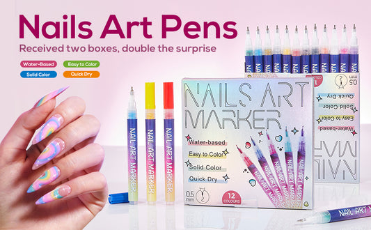 Kids DIY Nail Art Marker Pen (12 Colors)