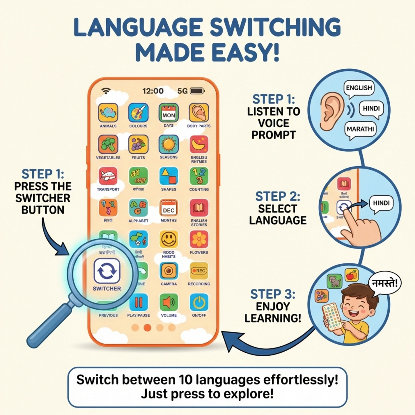 Interactive Kids Learning Phone