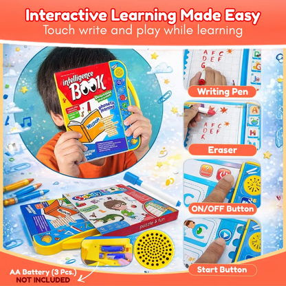 Intelligence Book For Kids - Interactive Electronic Learning Talking , Music , Study Intelligent Book For Kids