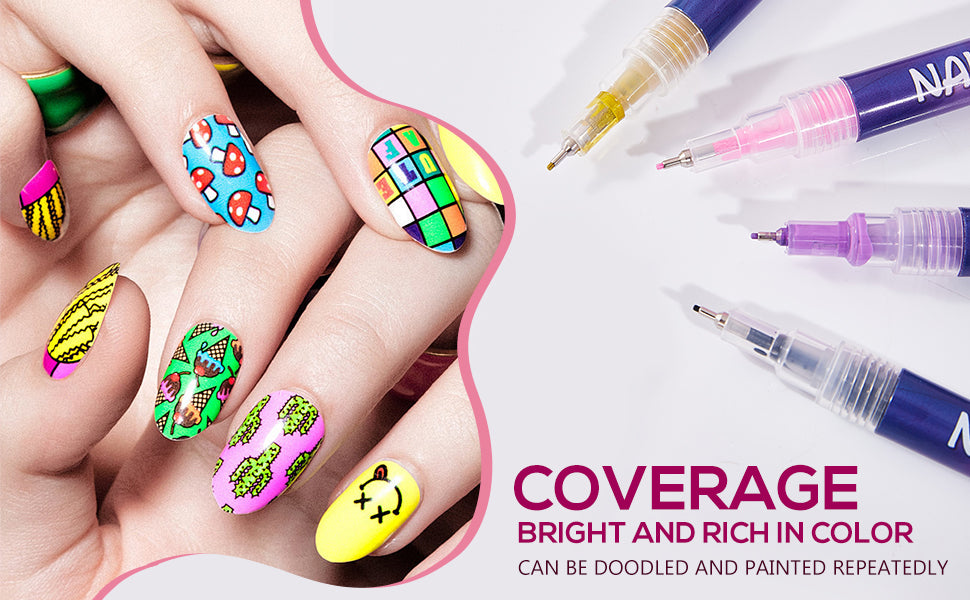 Kids DIY Nail Art Marker Pen (12 Colors)