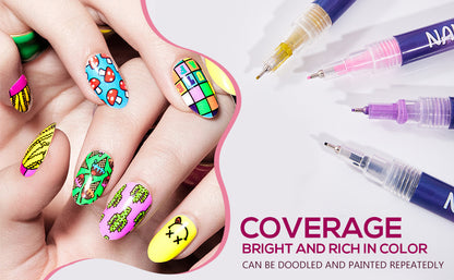 Kids DIY Nail Art Marker Pen (12 Colors)