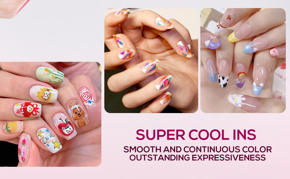 Kids DIY Nail Art Marker Pen (12 Colors)