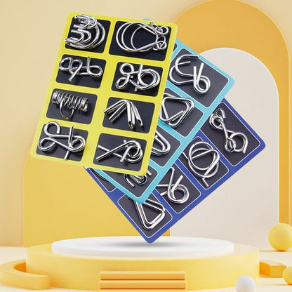 Metal Puzzle Ring IQ Brain Teaser – Educational Mind Challenge Toy